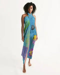 Cache-maillot bleu aquatique transparent