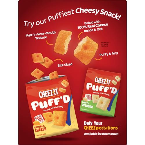 Cheez-It Baked Snack Crackers, Lunch Snacks, Smoked Cheddar, 12.4Oz Box (1 Box)