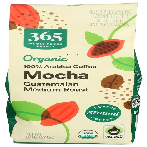Whole Foods Market, Café moulu moka biologique, 340 grammes