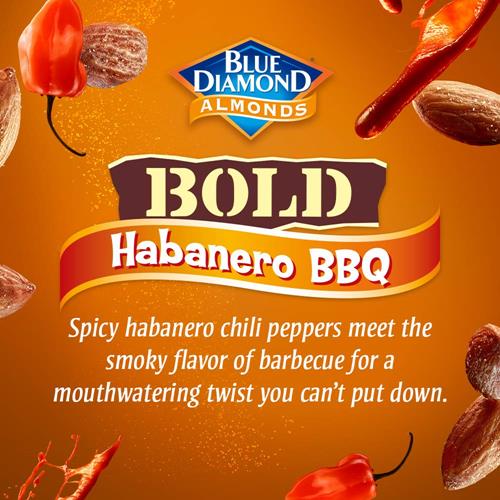 Amandes Blue Diamond, Habanero Barbecue Intense, 453 g