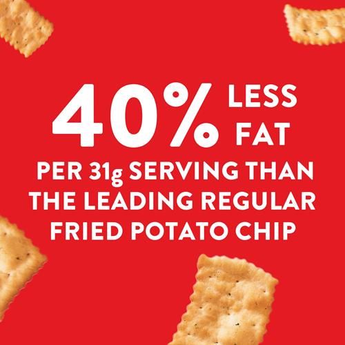 Biscuits Ritz Toasted Chips saveur ail rôti, snacks pour les fêtes, 230 g