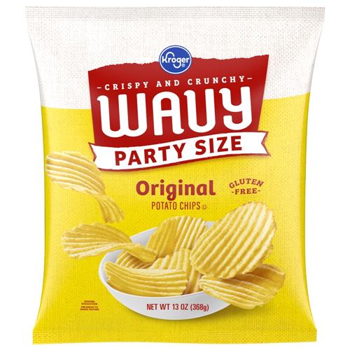 Croustilles ondulées originales format familial Kroger 368 g