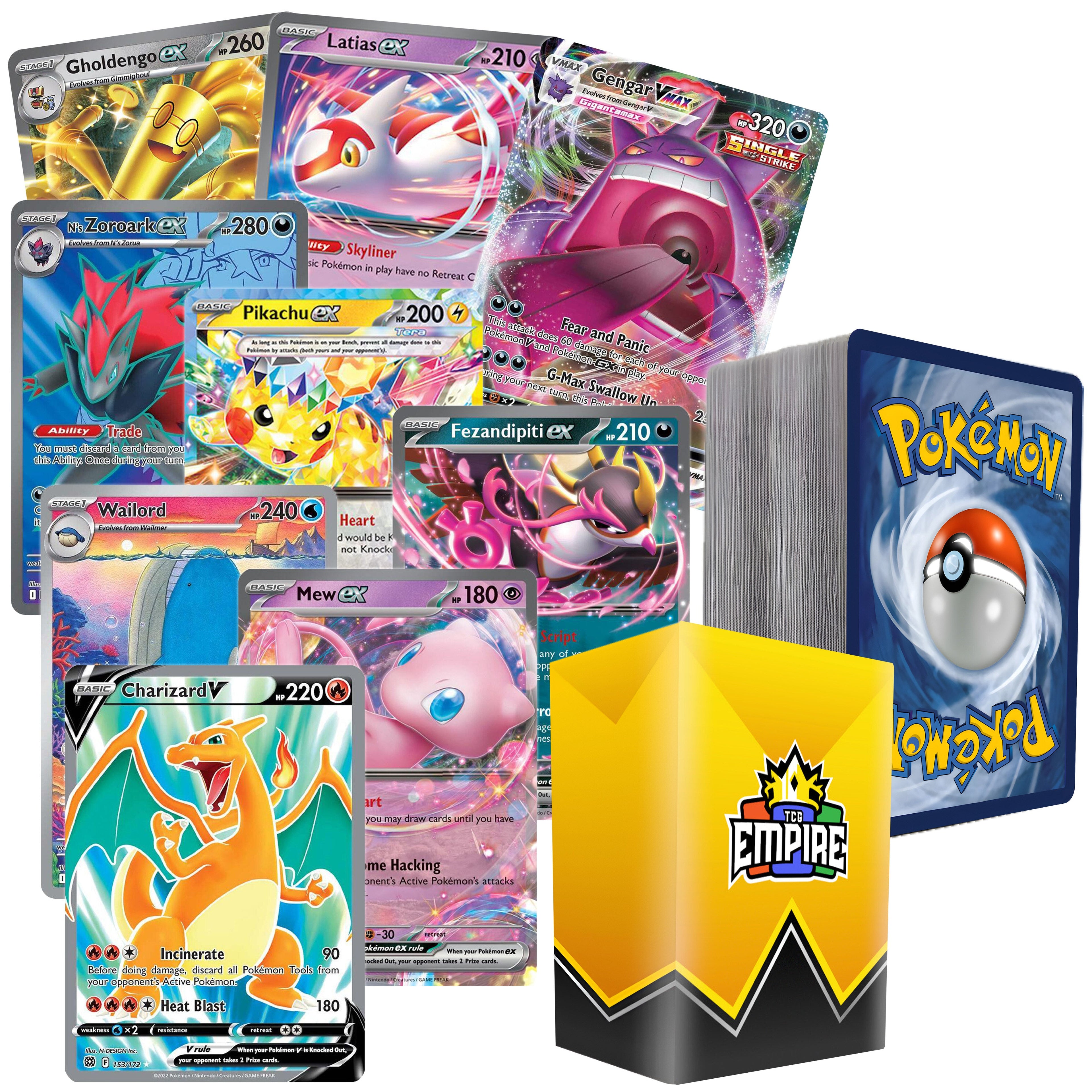 Lot de combat Pokémon Ultra Rare – Plus de 100 cartes garanties