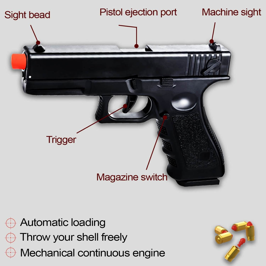 Pistolet à balles en mousse semi-automatique pour enfants (8 ans et +)