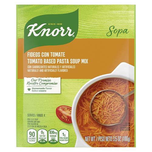 Knorr Mélange pour soupe de nouilles/pâtes pour un bol de soupe réconfortant ou un dîner simple Soupe de nouilles de pâtes à base de tomates Soupe de tomates aux arômes naturels et artificiels 99 g