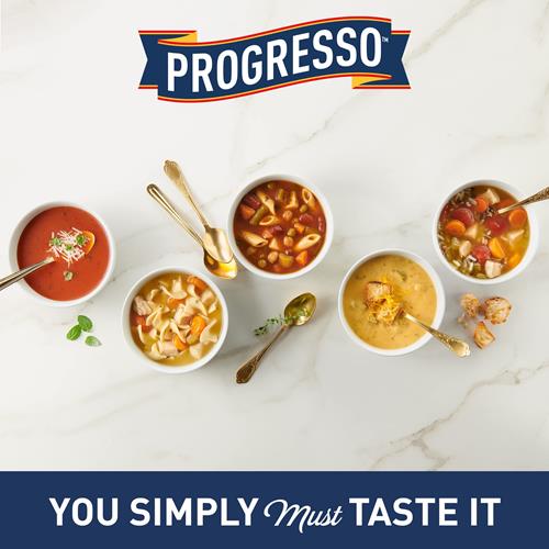 Progresso Tomato Basil Soup, Vegetable Classics Canned Soup, Gluten Free, 19 Oz