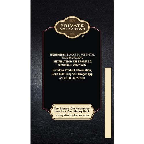 Sachets de thé noir rose anglaise sélection privée 20 u.