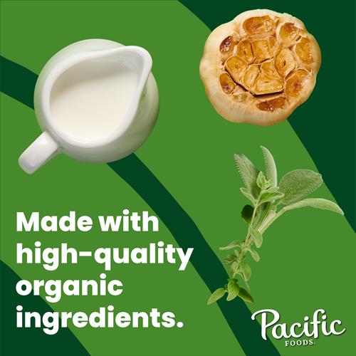 Soupe Crème Bio Condensée Ail Rôti et Fines Herbes Pacific Foods, Boîte de 298 g