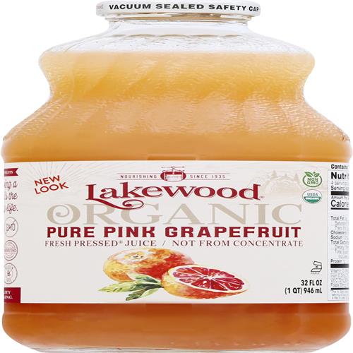 Lakewood Organic Pur Jus Pressé Pamplemousse Rose (1 X 946 ml)