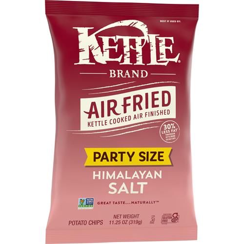 Chips de pommes de terre Kettle Brand, chips à la cuisson à l'air et au sel de l'Himalaya, sac format familial de 319 g