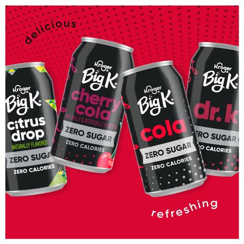 Big K Cola Zéro Sucre Zéro Calorie Boîte de 12 canettes / 355 ml