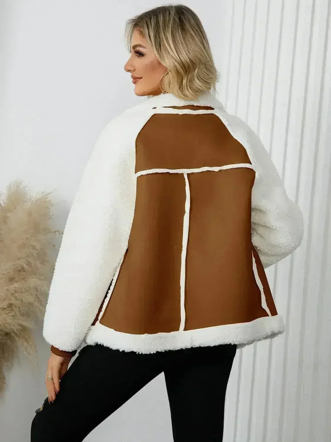 Veste polaire zippée à manches longues avec poches