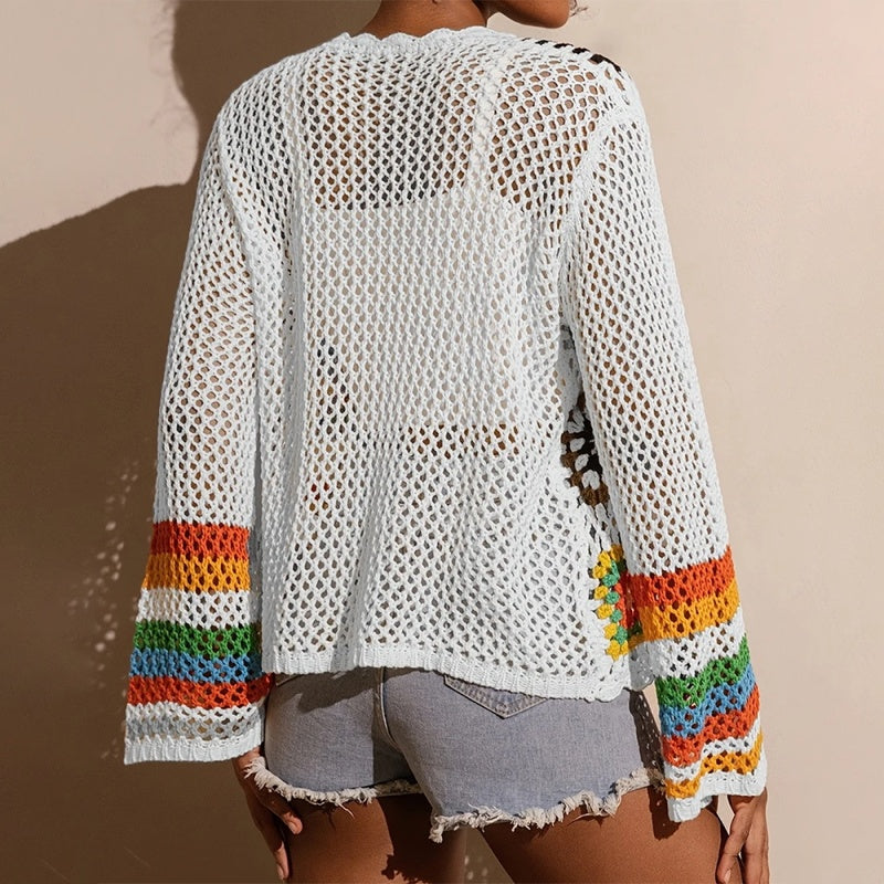 Gilet élégant en crochet pour femme