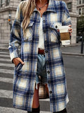Ensemble shacket à carreaux pour femme – Veste chemise en flanelle et short en jean vieilli