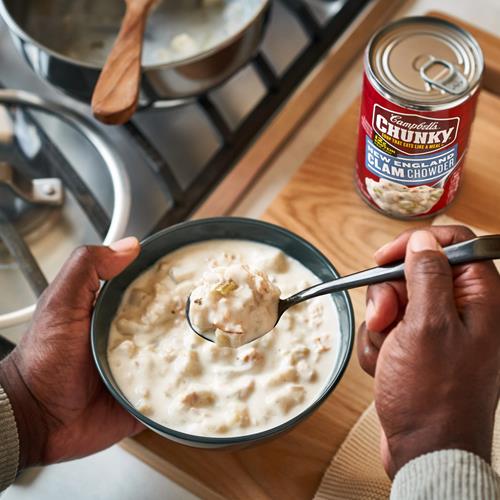 Soupe Campbell's Chunky, chaudrée de palourdes à la Nouvelle-Angleterre, boîte de 533 g