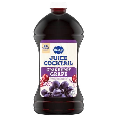 Cocktail de jus de canneberge et de raisin Kroger, 2,84 L