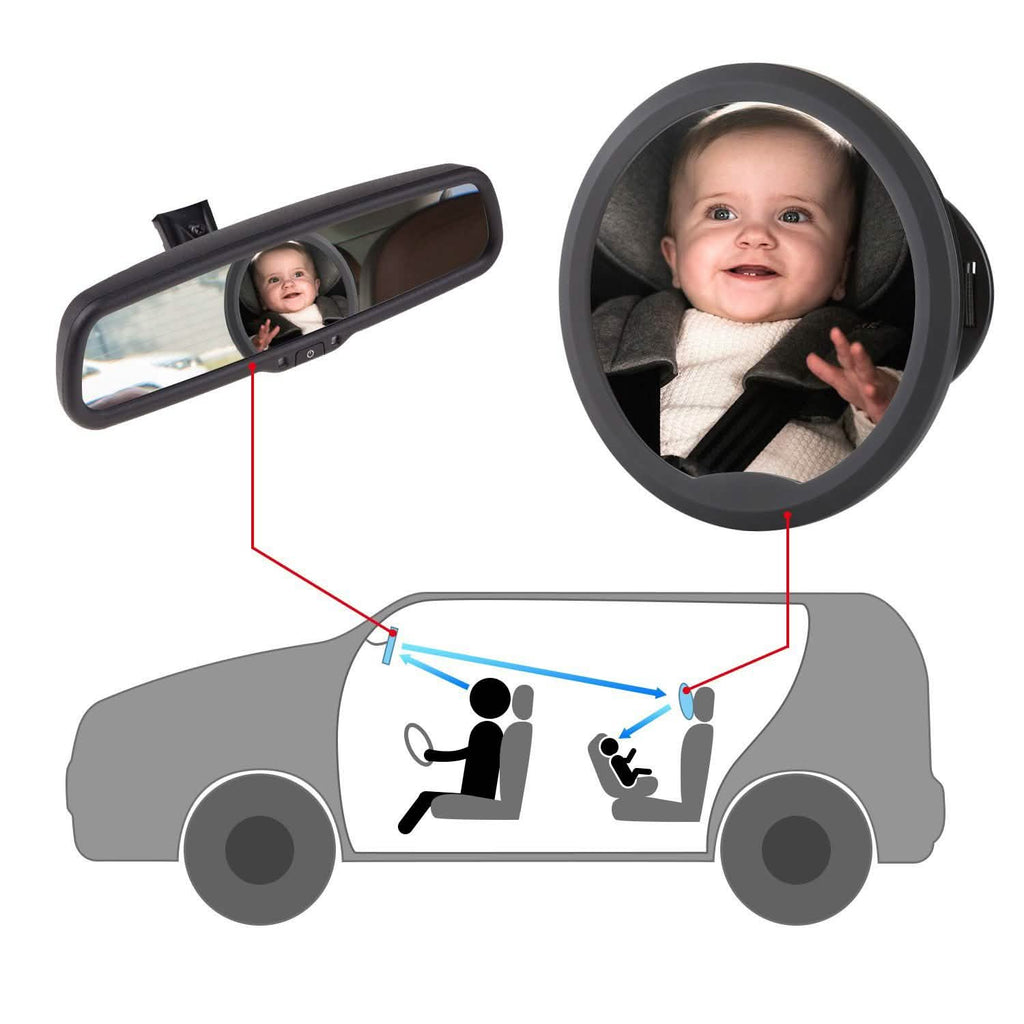 Rétroviseur de voiture pour bébé