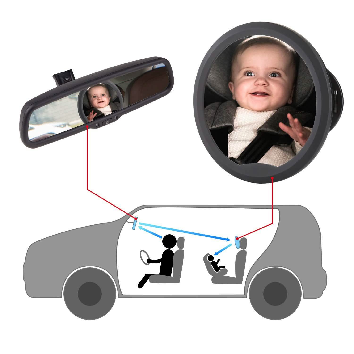 Rétroviseur de voiture pour bébé