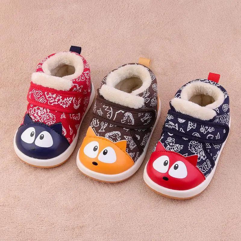 Chaussures bébé en coton de couleur assortie à semelle souple