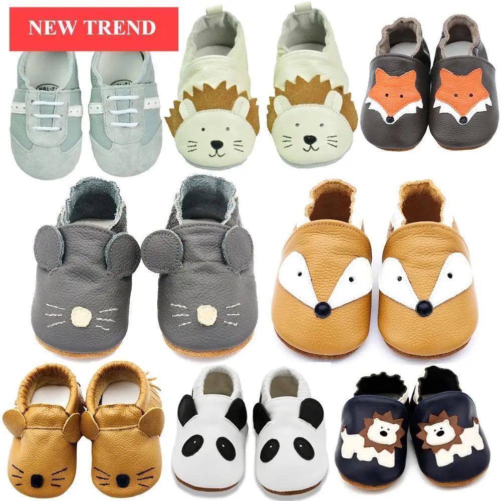 Chaussons en cuir pour bébés, bottillons nouveau-nés pour bébés, mocassins pour bébés nourrissons et tout-petits