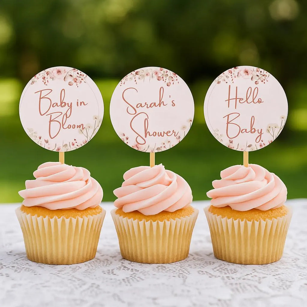 Baby in Bloom Baby Shower Invitation Bundle Printable