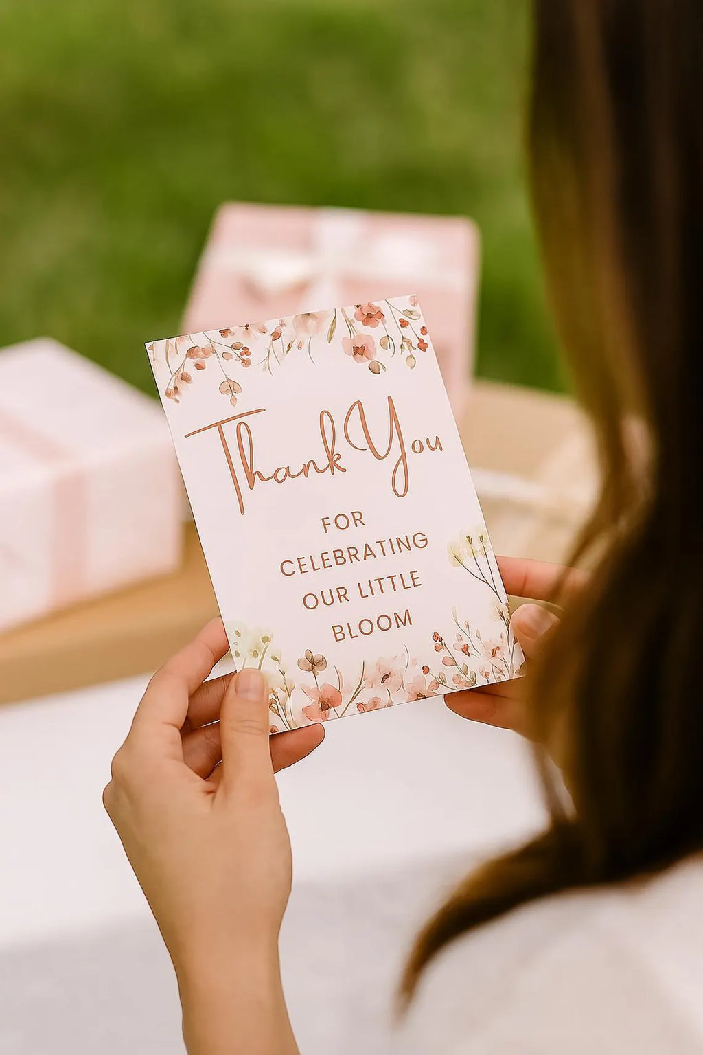Baby in Bloom Baby Shower Invitation Bundle Printable