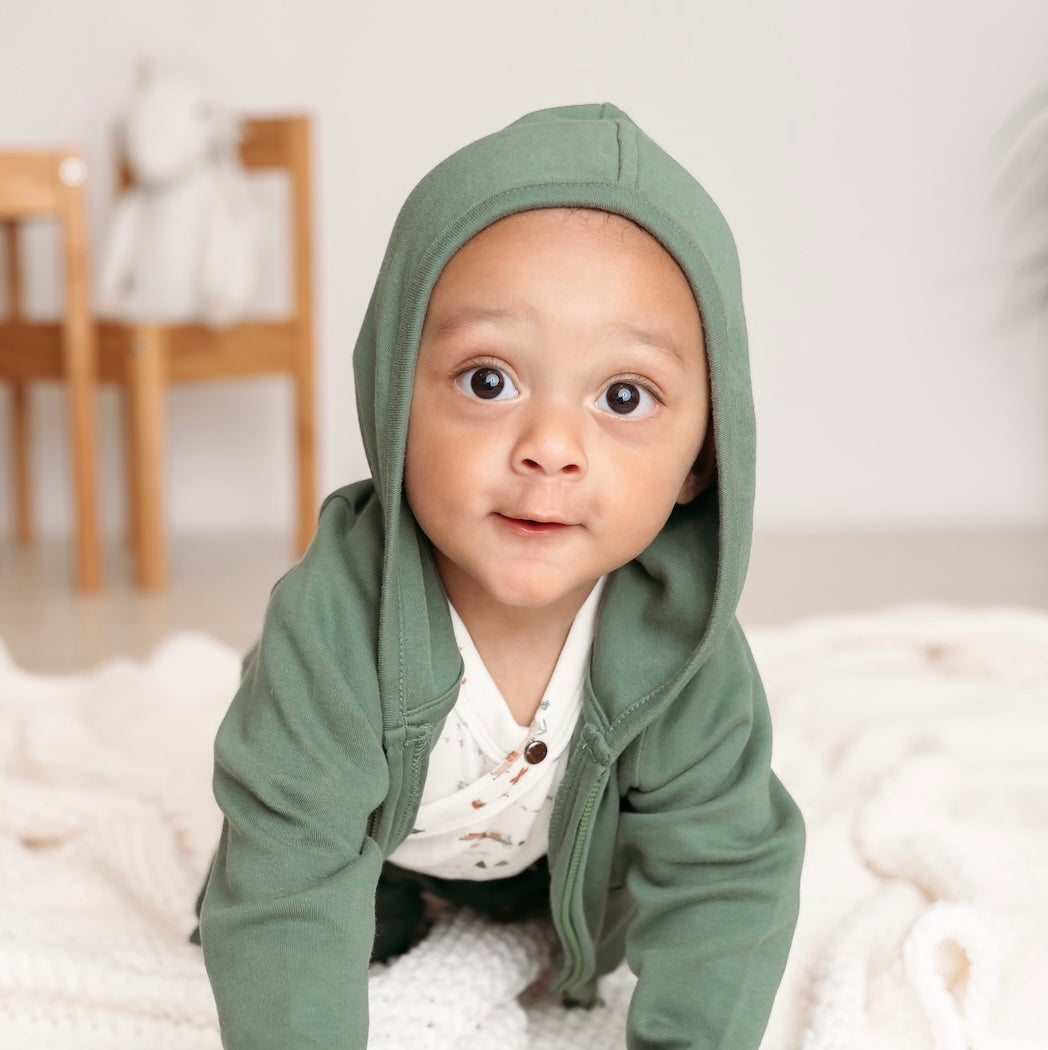 sweat à capuche | vert basilic