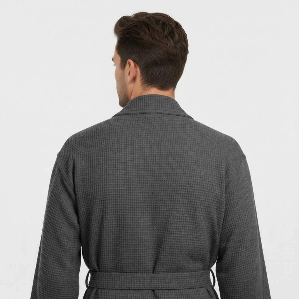 Peignoir gaufré pour homme - Absorbant, Léger