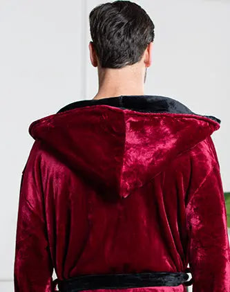 Robe de chambre pour homme à capuche – Confort douillet ultra-doux pour le quotidien