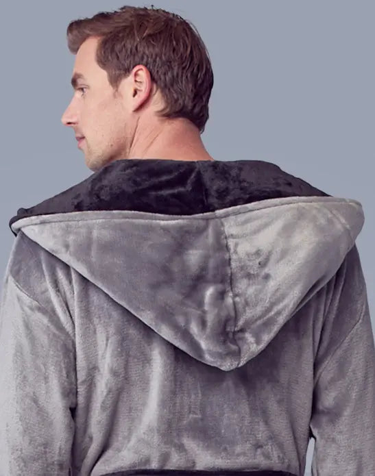 Robe de chambre pour homme à capuche – Confort douillet ultra-doux pour le quotidien