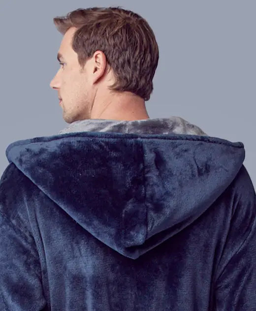 Robe de chambre pour homme à capuche – Confort douillet ultra-doux pour le quotidien