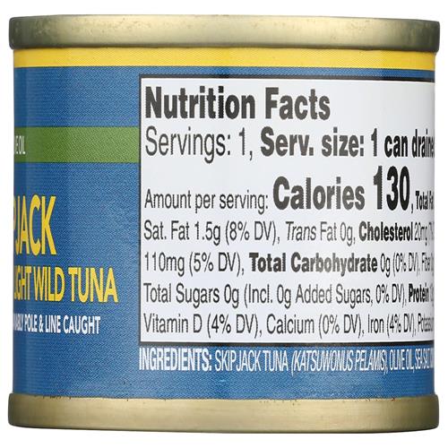 Wild Planet Evoo Skipjack Snack Cup, 2,82 oz
