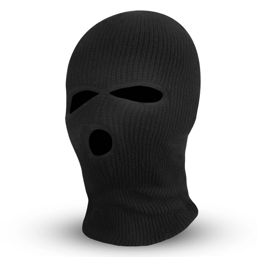 Masque Cagoule 3 Trous Tricoté Coupe-Vent Masque de Ski Couverture Intégrale