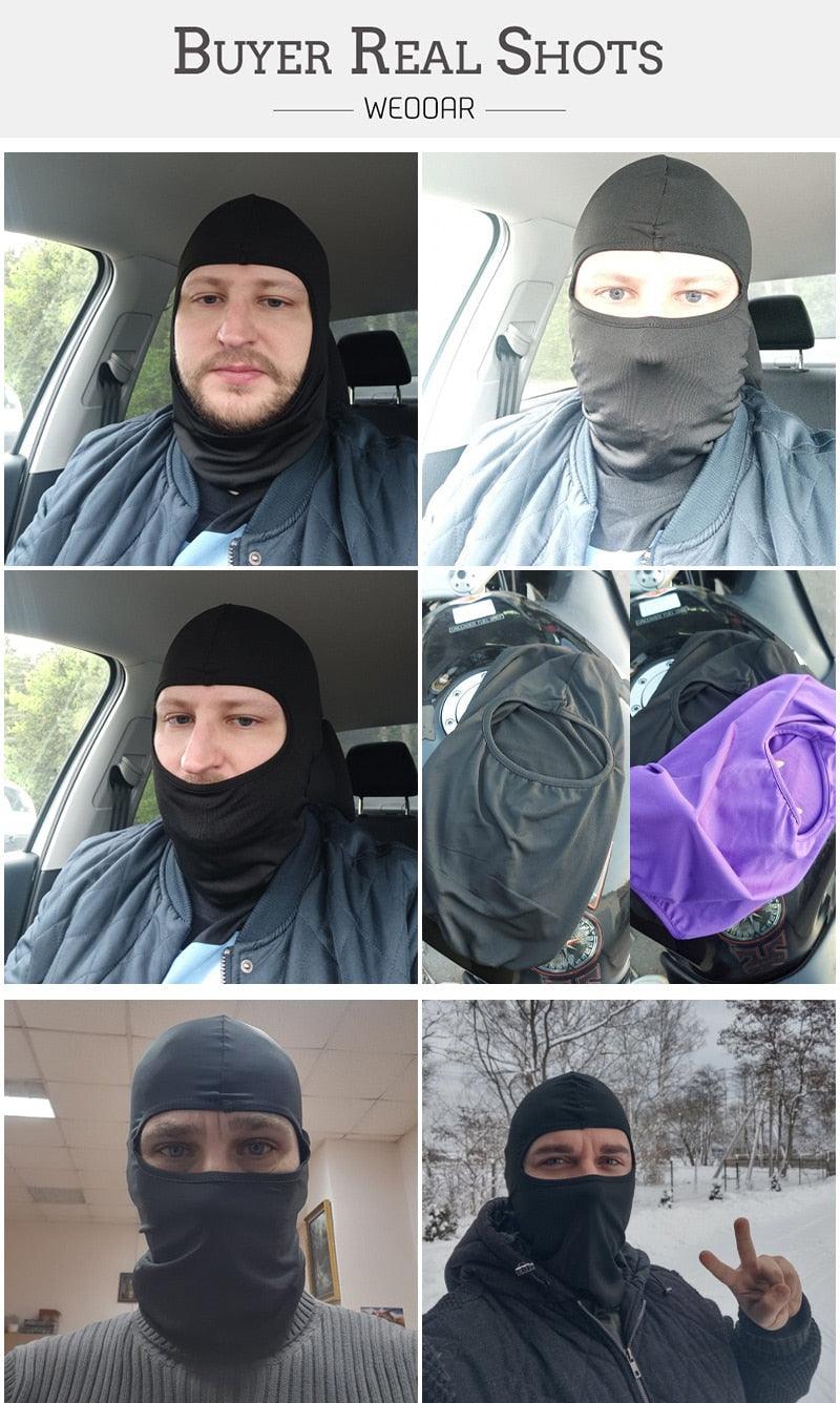 Cagoule Homme Femme Chapeaux Bonnets Crânes Capuche Extérieur Coupe-vent Cyclisme Bonnet Protection Solaire Casquette Tactique Cagoule Tempête Masque de Ski Homme Coupe-vent Thermique Écharpe Masque d'Hiver Femme Cache-cou Cagoule pour Cyclisme