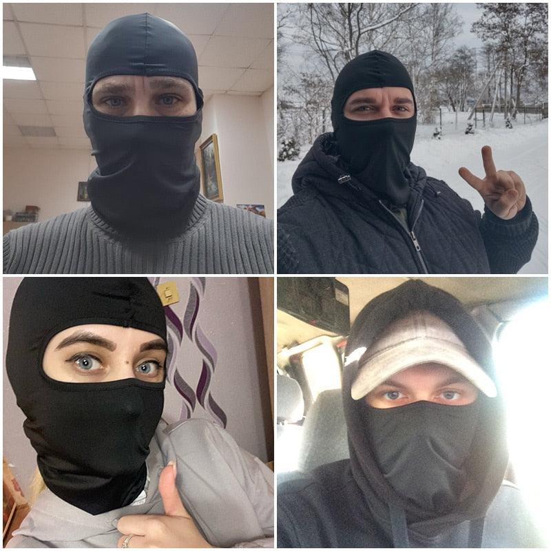 Cagoule Homme Femme Chapeaux Bonnets Crânes Capuche Extérieur Coupe-vent Cyclisme Bonnet Protection Solaire Casquette Tactique Cagoule Tempête Masque de Ski Homme Coupe-vent Thermique Écharpe Masque d'Hiver Femme Cache-cou Cagoule pour Cyclisme