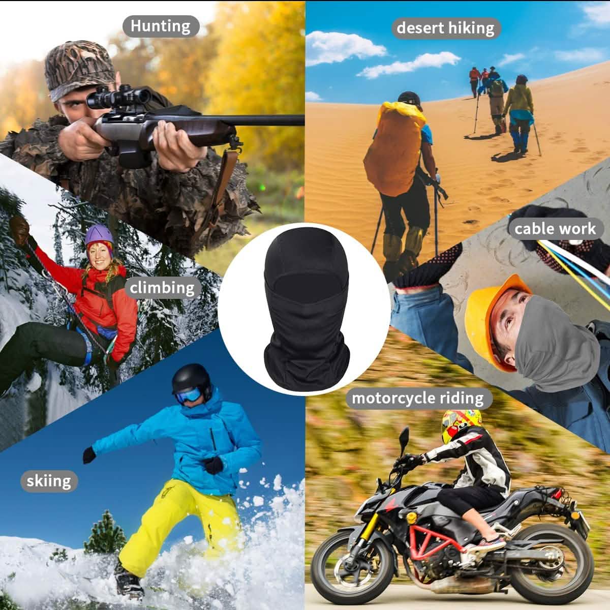 Balaclava légère pour le cyclisme
