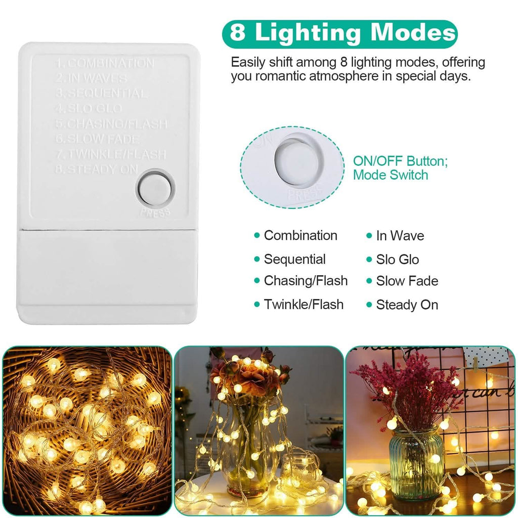 Guirlande lumineuse LED boule