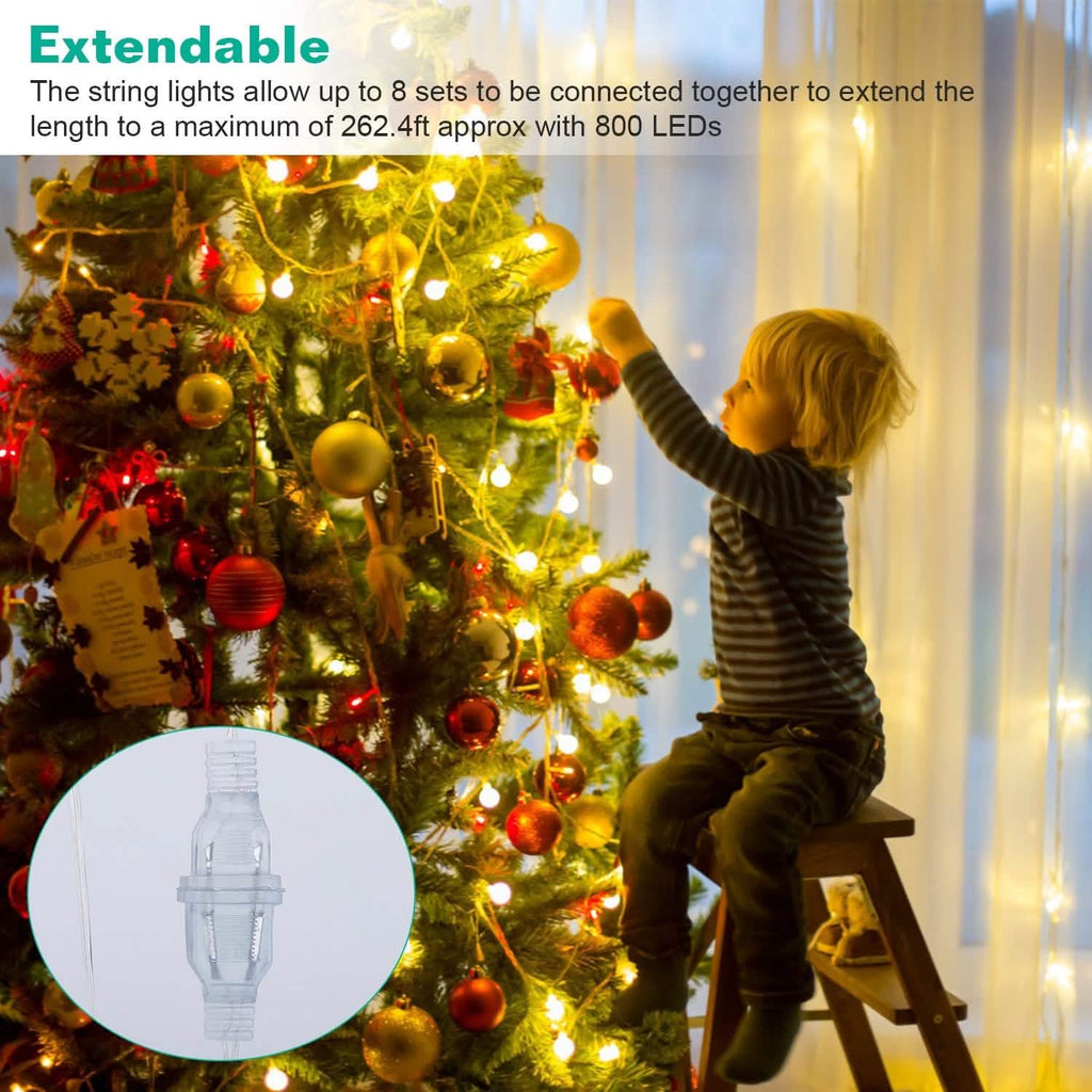 Guirlande lumineuse LED boule