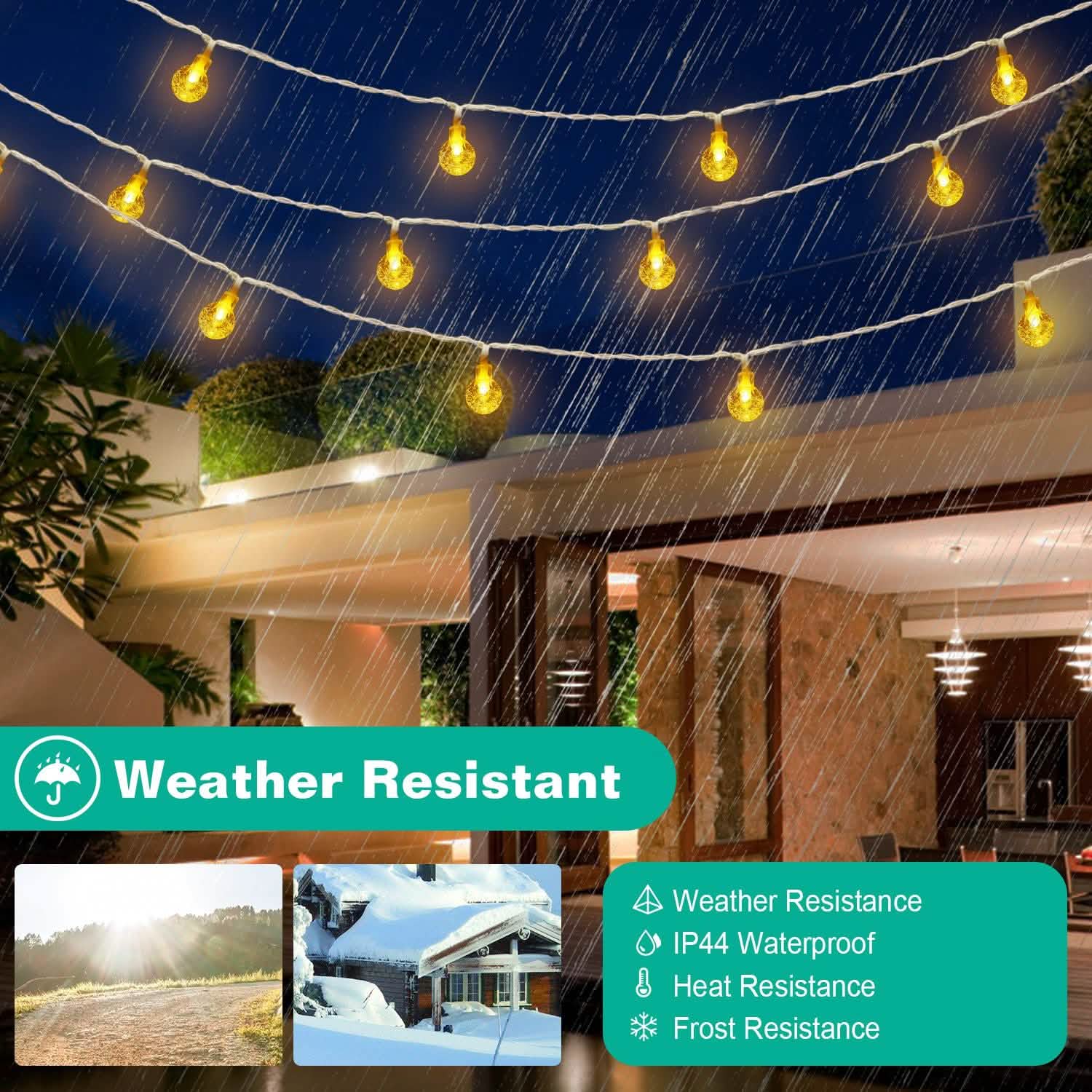 Guirlande lumineuse LED boule