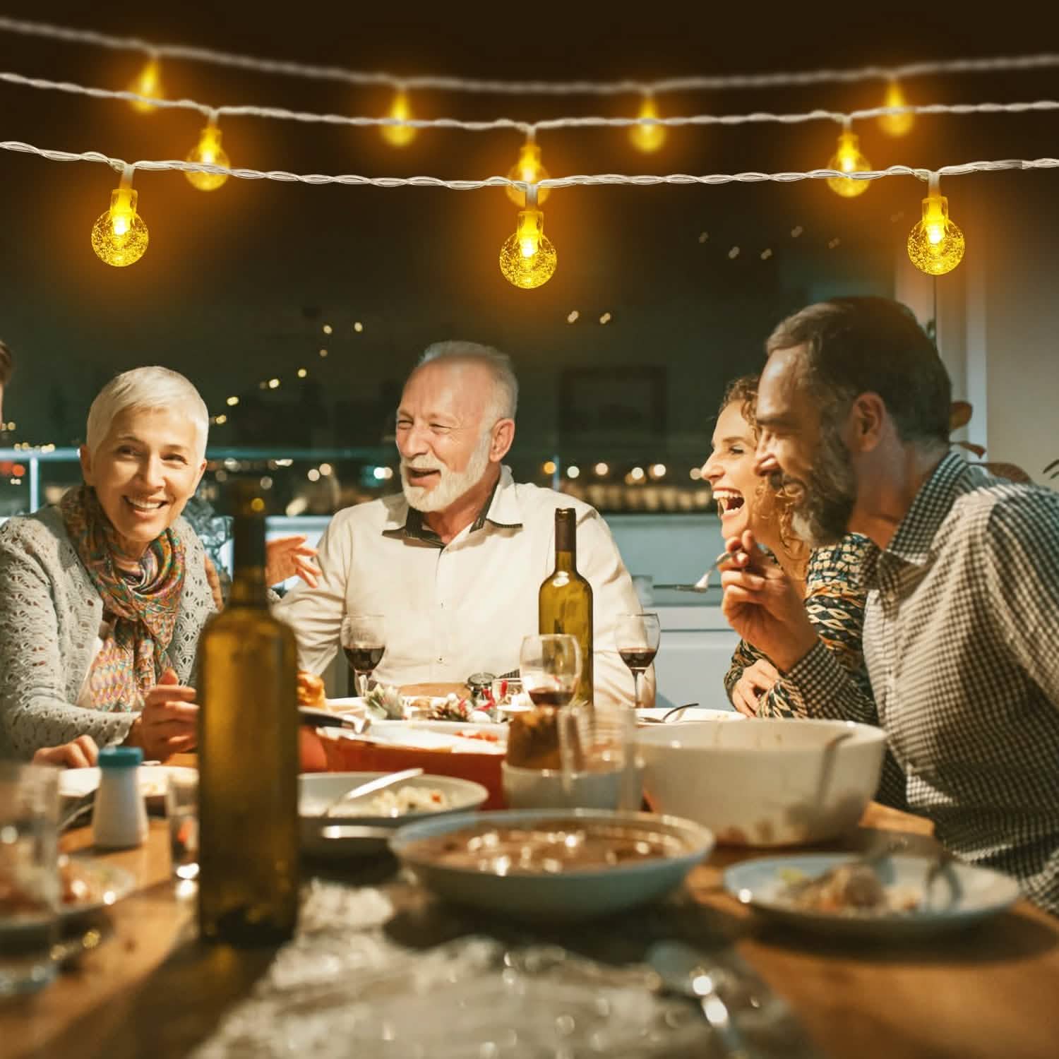 Guirlande lumineuse LED boule