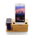 Support de recharge en bois de bambou pour Apple Watch