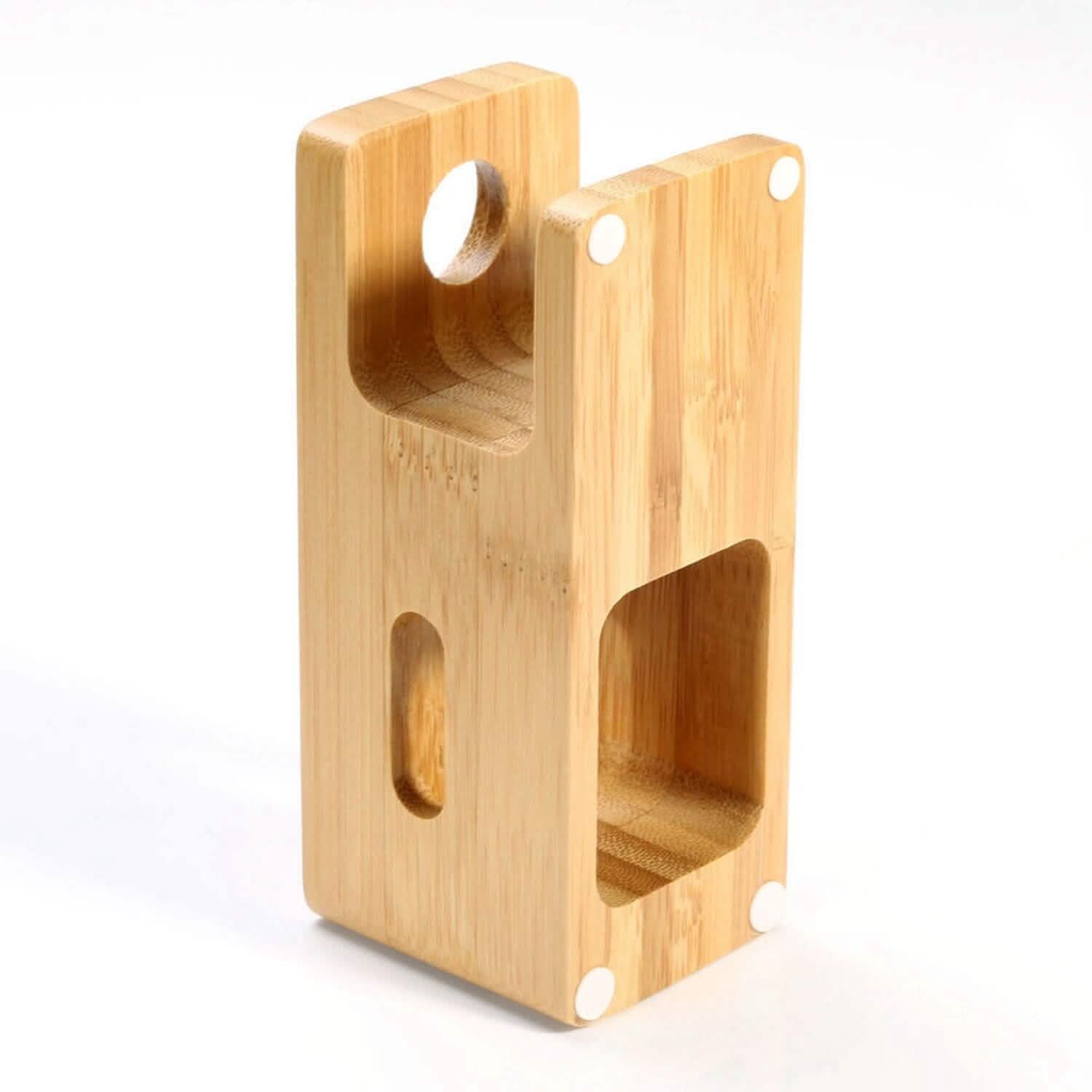 Support de recharge en bois de bambou pour Apple Watch
