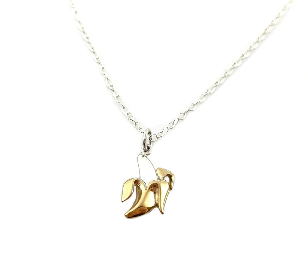 Collier banane en argent sterling