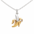 Collier banane en argent sterling