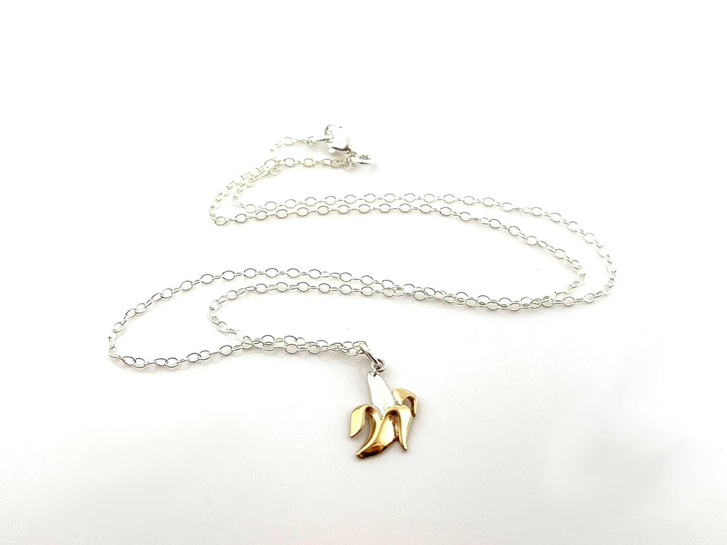 Collier banane en argent sterling