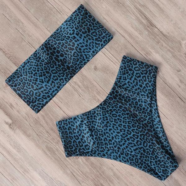 Maillot de Bain Bandage Bikini Femmes Maillot de Bain Taille Haute Ensemble Bikini Maillot de Bain Push Up Femmes Bretelles Spaghetti Bandeau Laçage Taille Haute Ensemble Bikini 2 Pièces