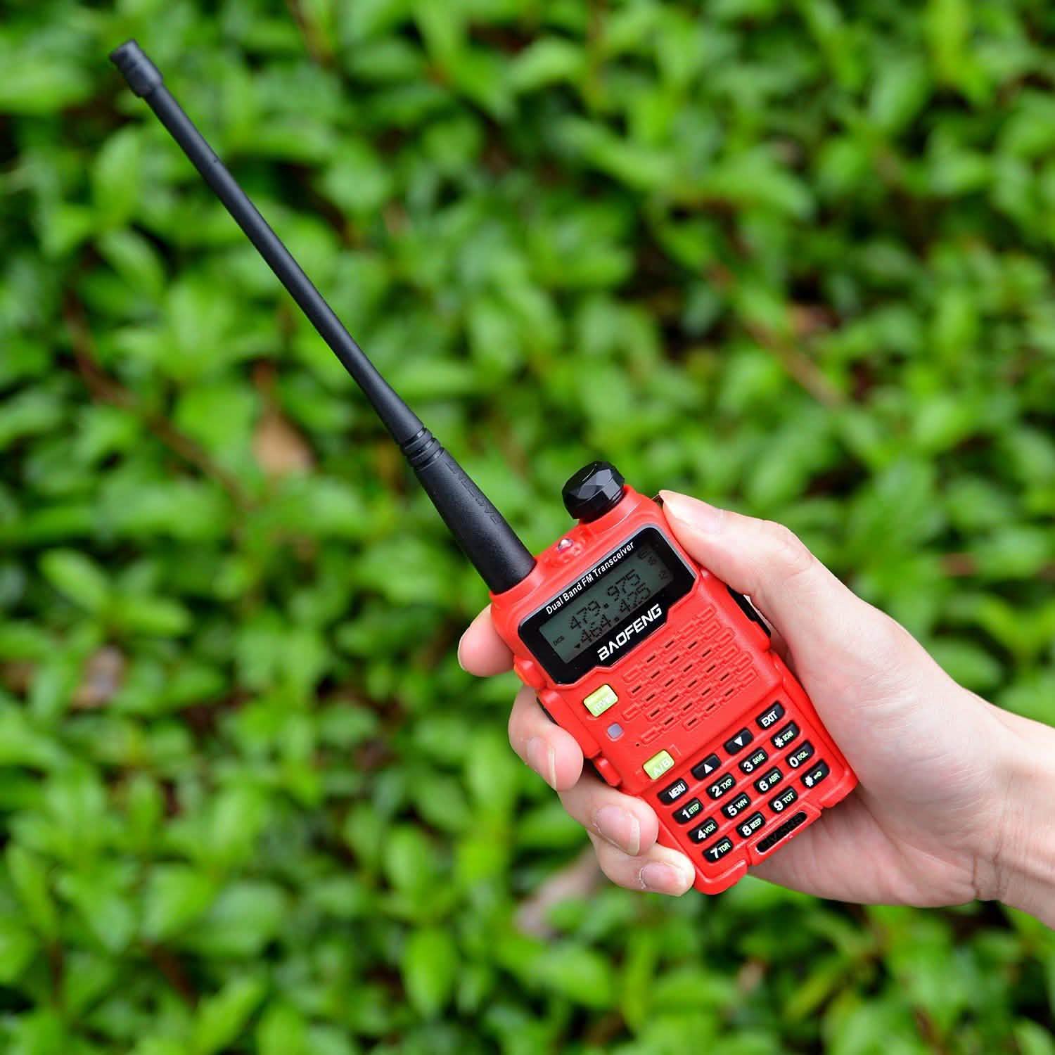 Talkies-walkies rouges BAOFENG UV-5R5