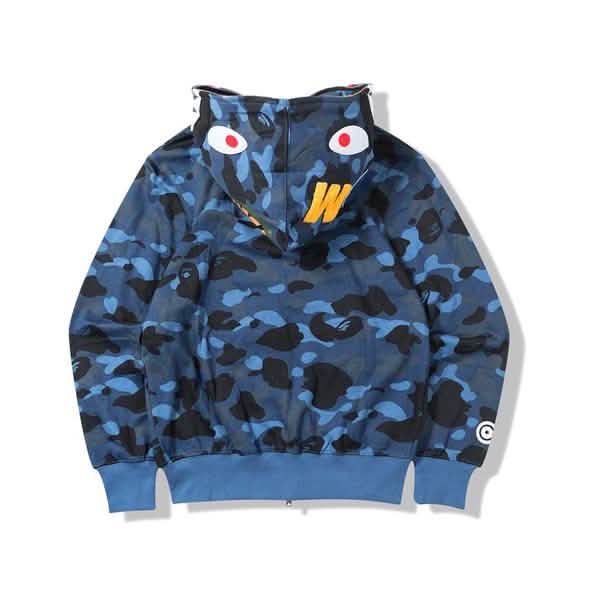 Veste de Camouflage Fine à Capuche et Fermeture Éclair, Veste Requin