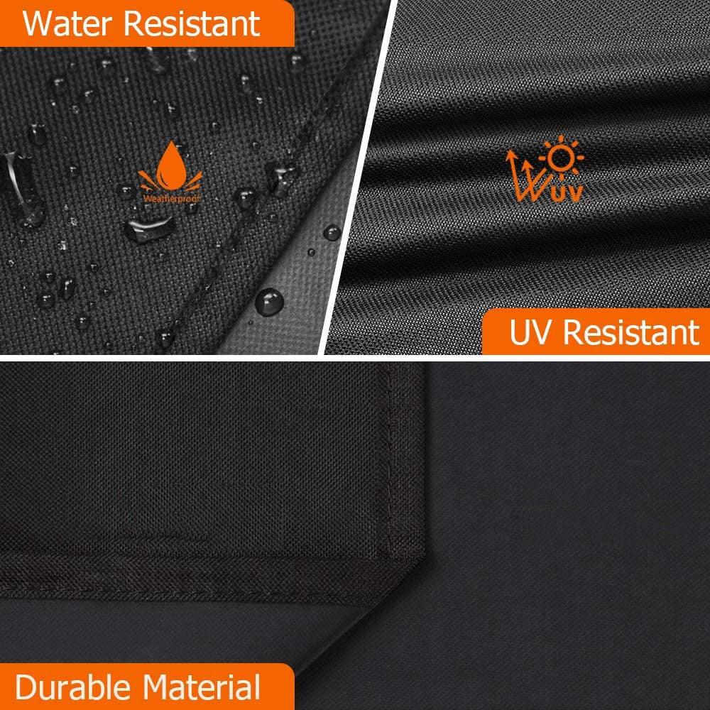 Housses de barbecue Housse de barbecue imperméable compatible avec les housses de barbecue à gaz résistantes aux UV Housse de barbecue imperméable avec cordon de serrage universel Protection de four de gril Accessoires de barbecue
