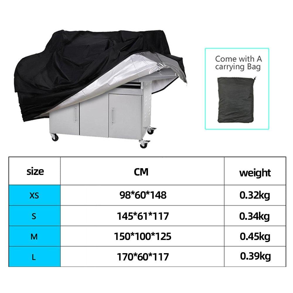 Housses de barbecue Housse de barbecue imperméable compatible avec les housses de barbecue à gaz résistantes aux UV Housse de barbecue imperméable avec cordon de serrage universel Protection de four de gril Accessoires de barbecue